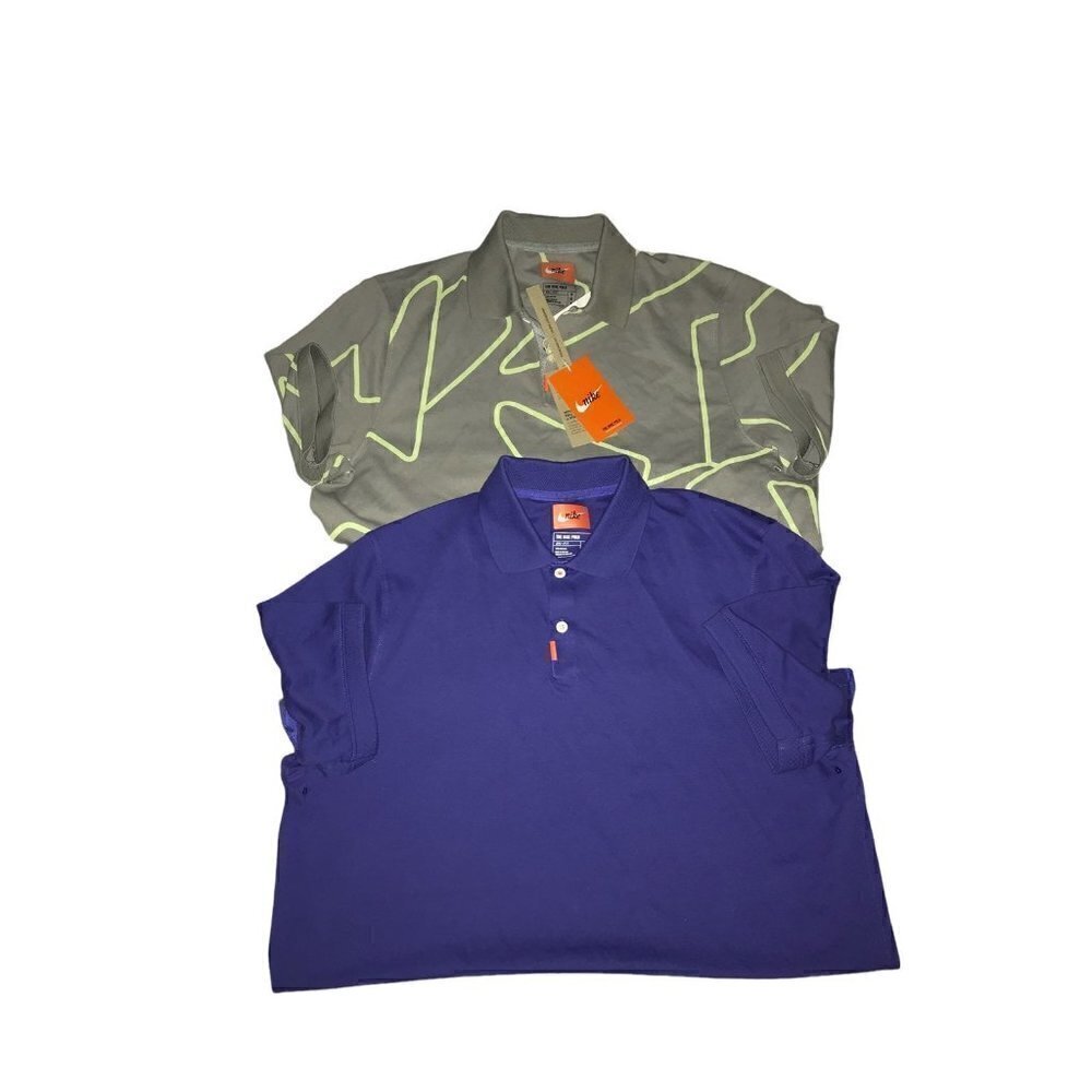 𝅺nike Men's Polo Shirt Size Medium (2 Shirts)‎